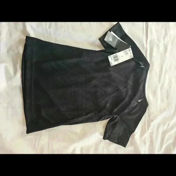 Adidas Performance Black Short Sleeve Workout Shirt - New With Tags - Picture 5 of 5
